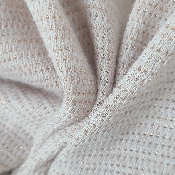 Talbots sweater champagne color with metallic gold sparkle 🌟 - Picture 11 of 12
